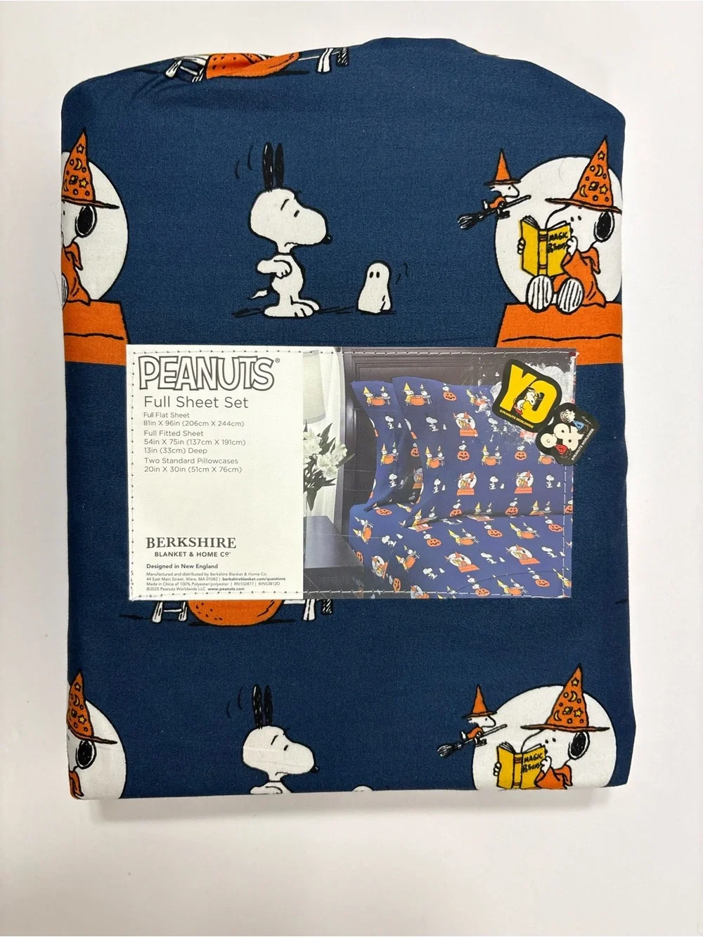 Peanuts Snoopy Halloween Full Sheet Set